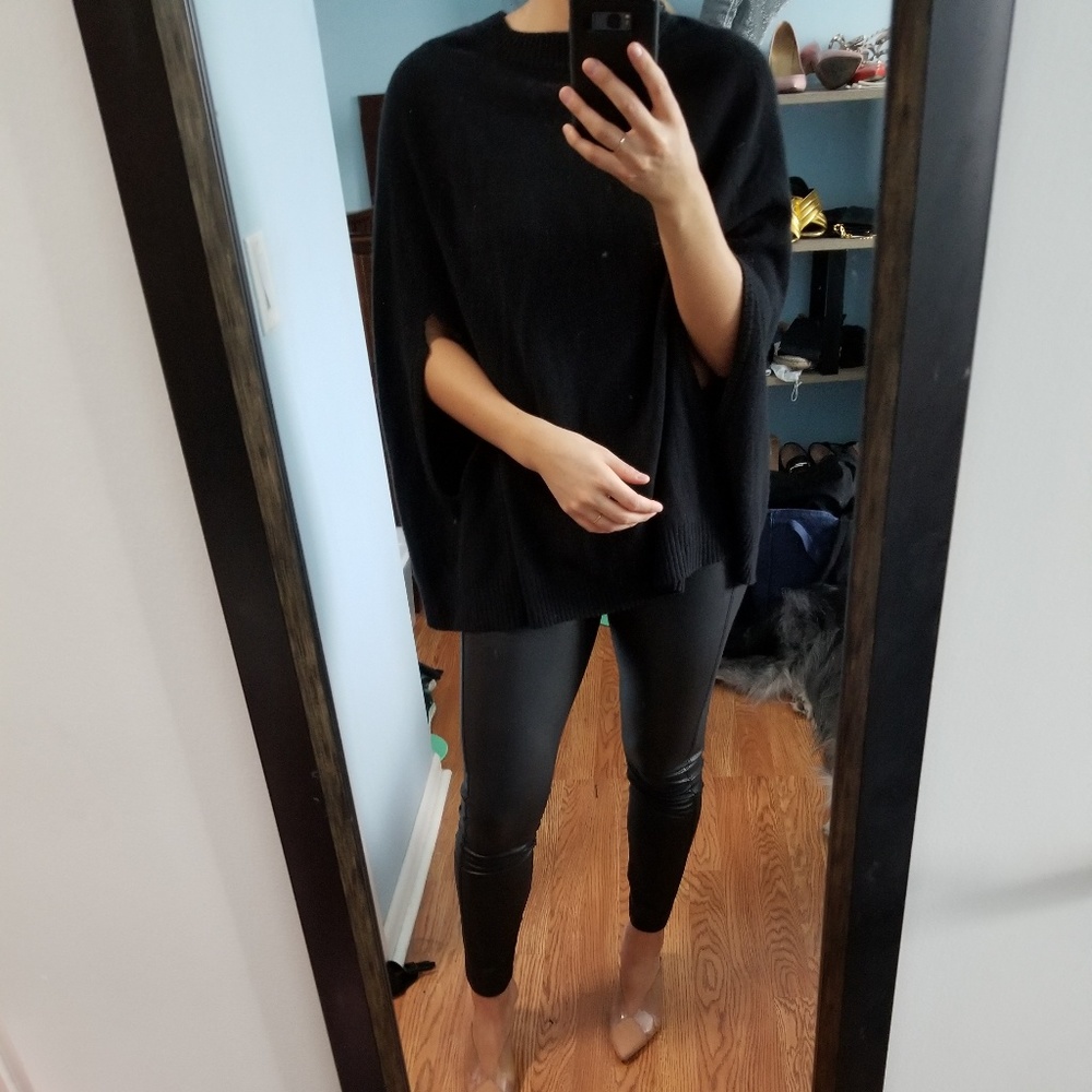 100% cashmere Cape blouse